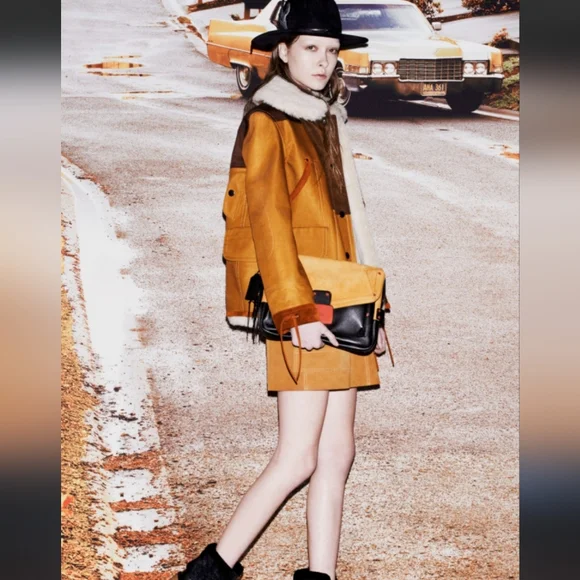 Coach Stuart Vevers Debut June 2014 Workwear Rhyder Flap Clutch Style 33920 - Picture 16 of 16